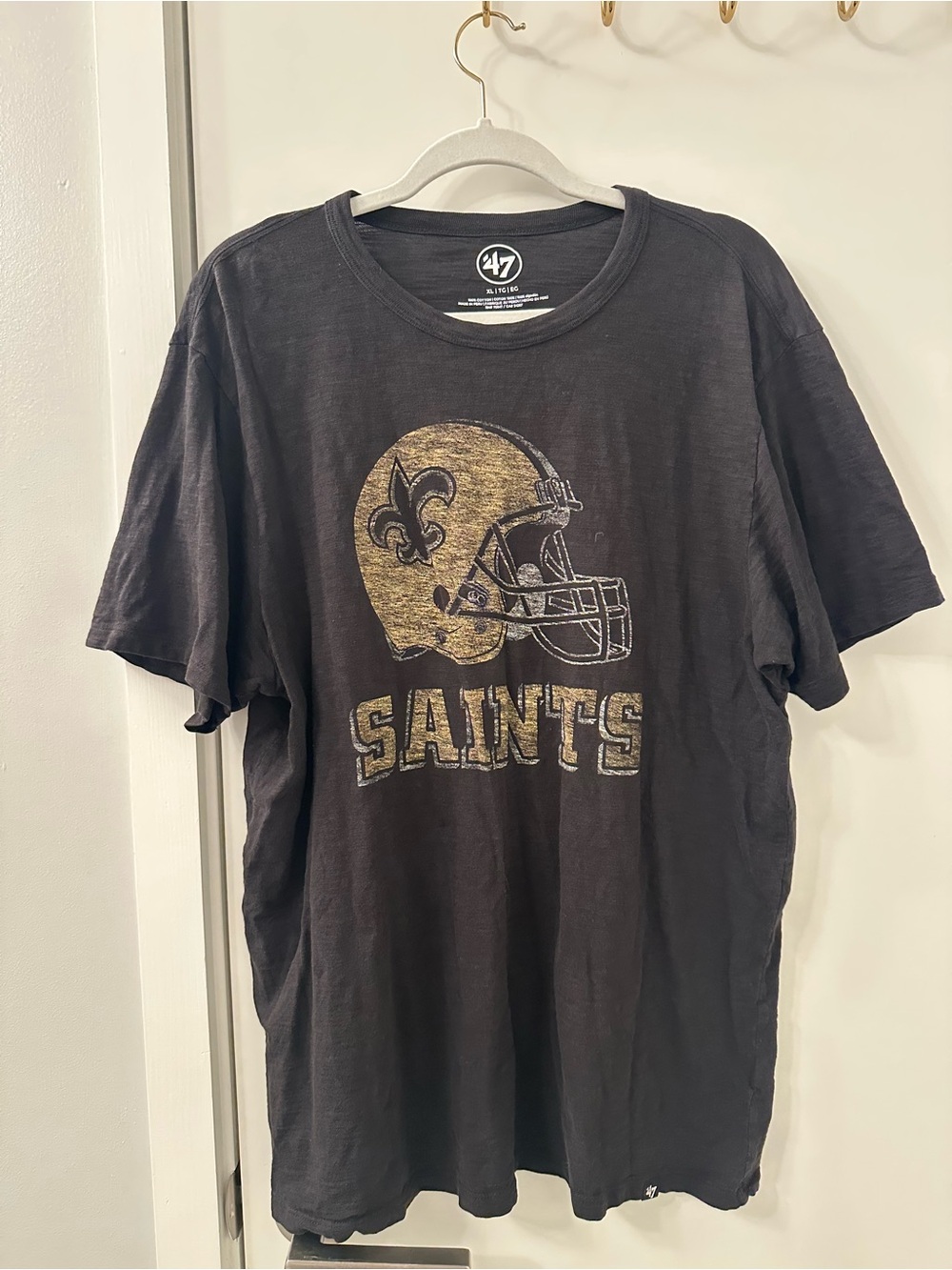 '47 Brand New Orleans Saints Black Short Sleeve Tee